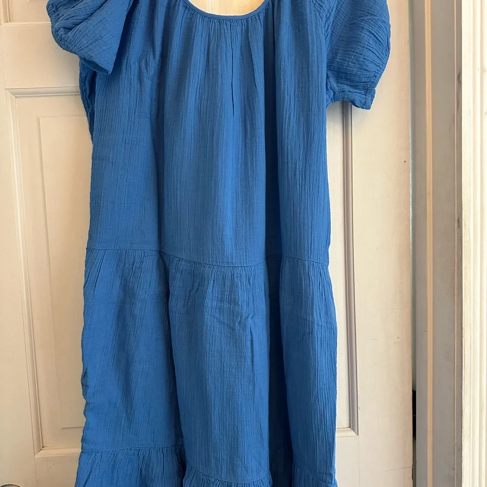 Lilly Pulitzer Zemini Maxi Coverup in Vibrant Blue - Picture 6 of 6